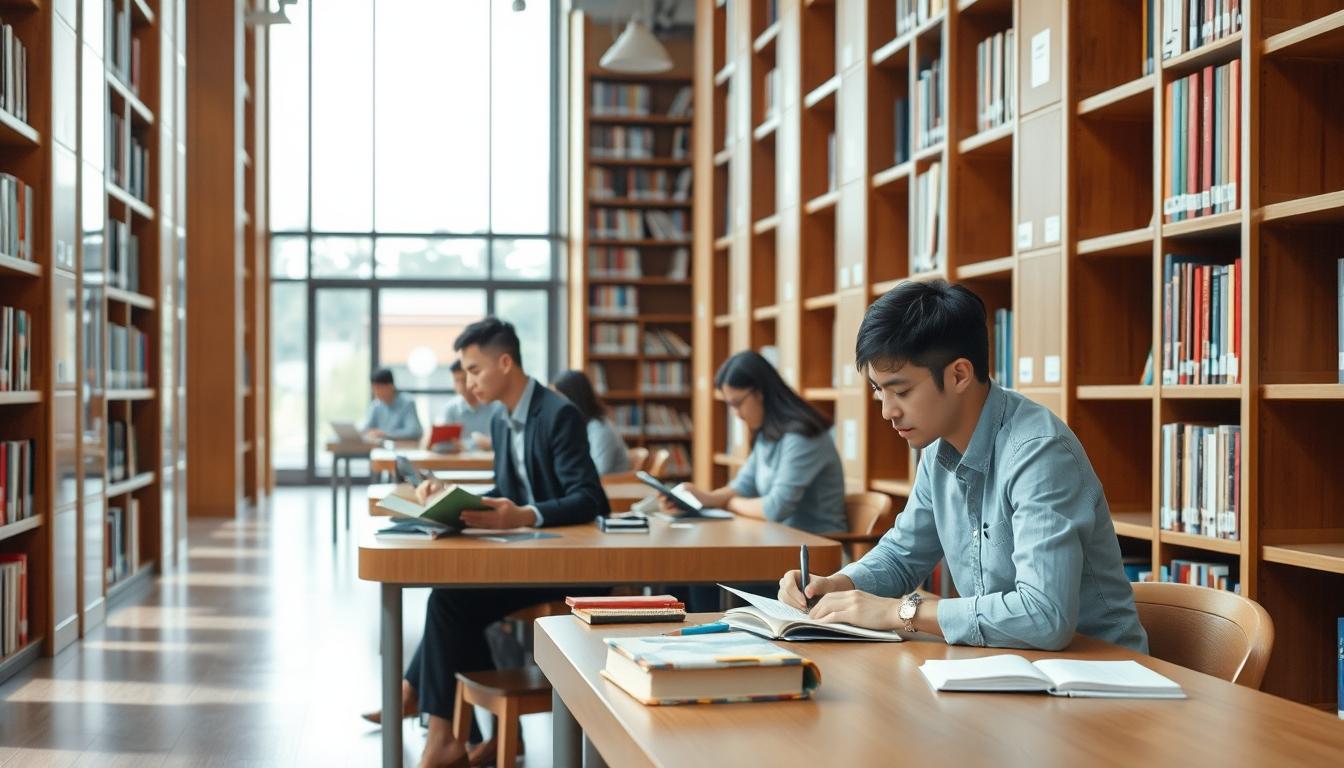 Structured study materials and learning resources on a desk